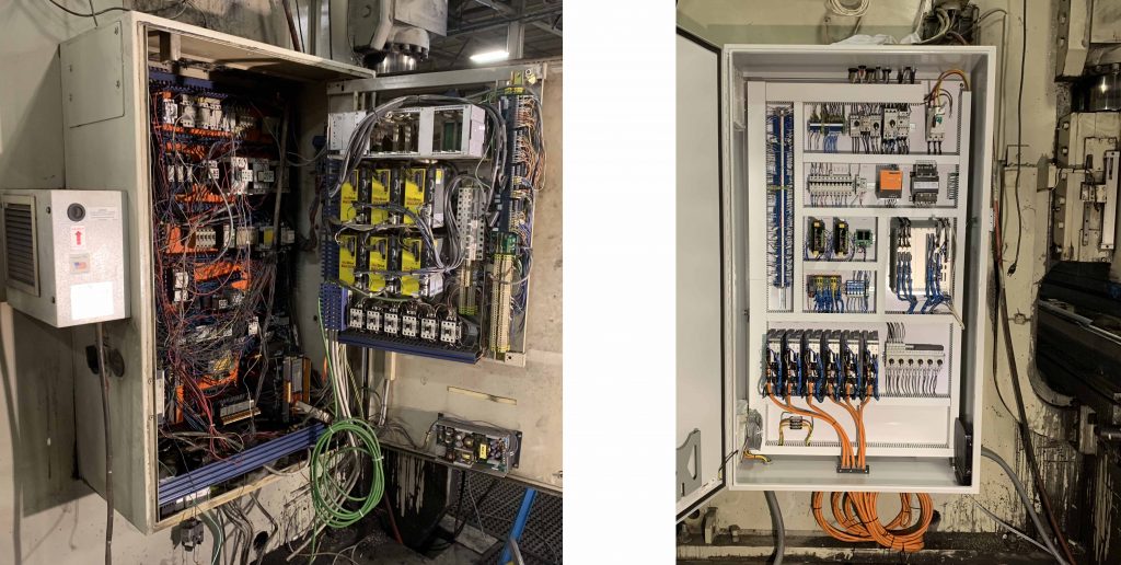press brake control retrofit before and after